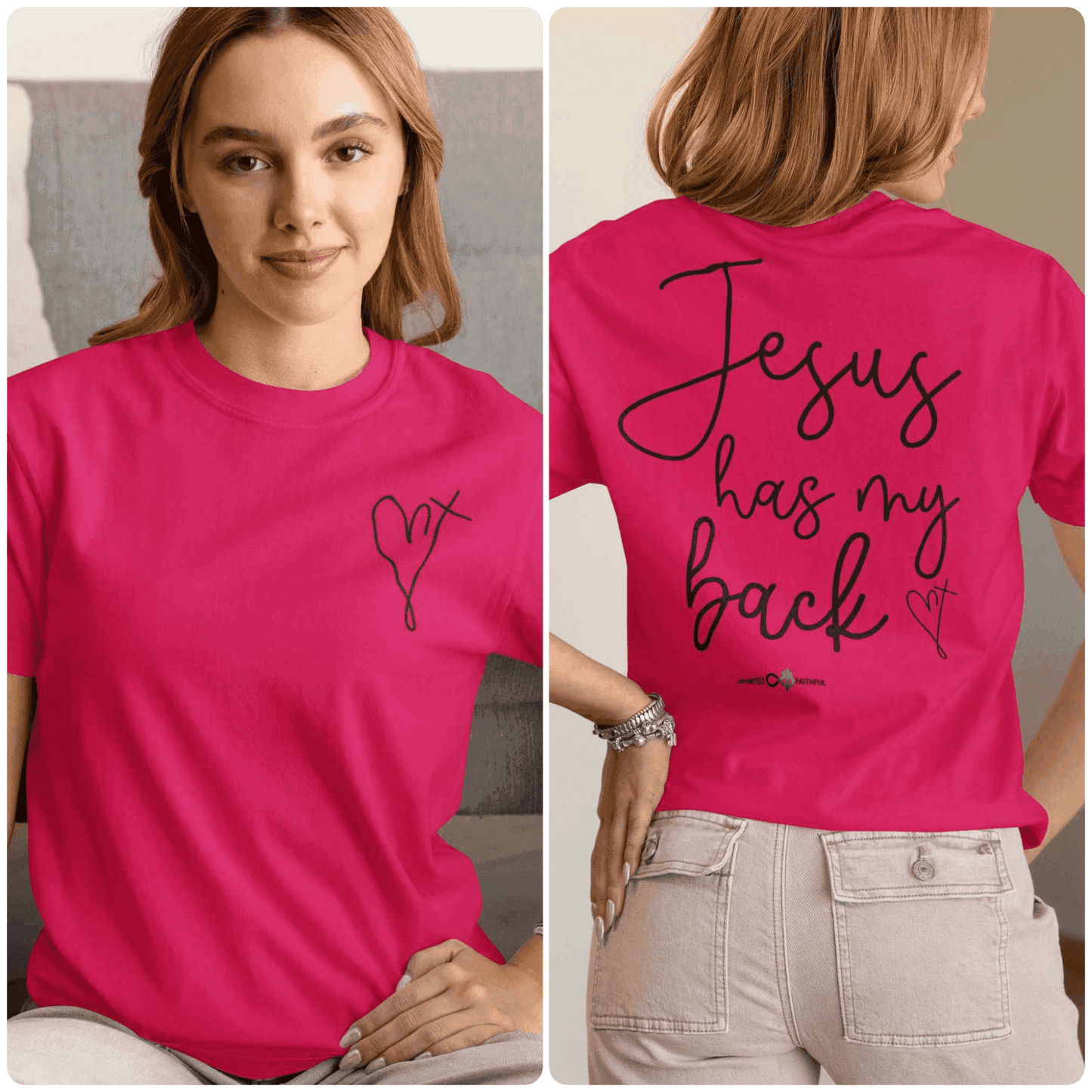 Jesus Has My Back Unisex Tee - Infinitely Faithful