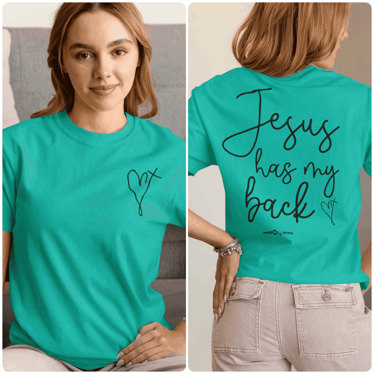 Jesus Has My Back Unisex Tee - Infinitely Faithful