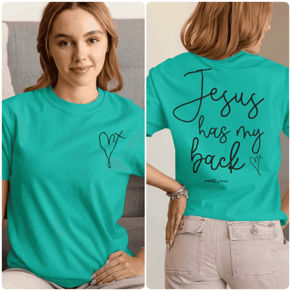 Jesus Has My Back Unisex Tee - Infinitely Faithful
