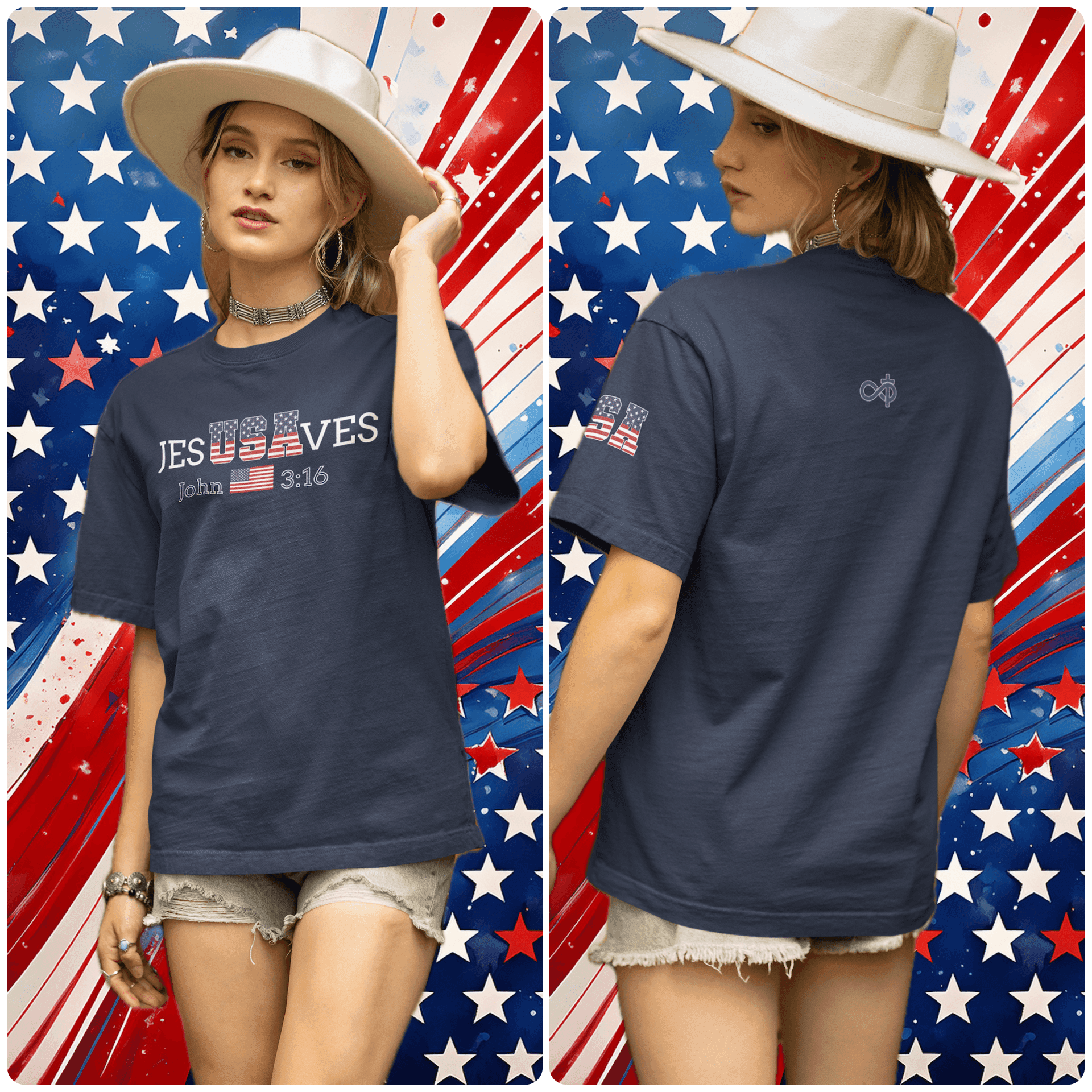 Jesus Saves (USA Edition) Tee - Infinitely Faithful