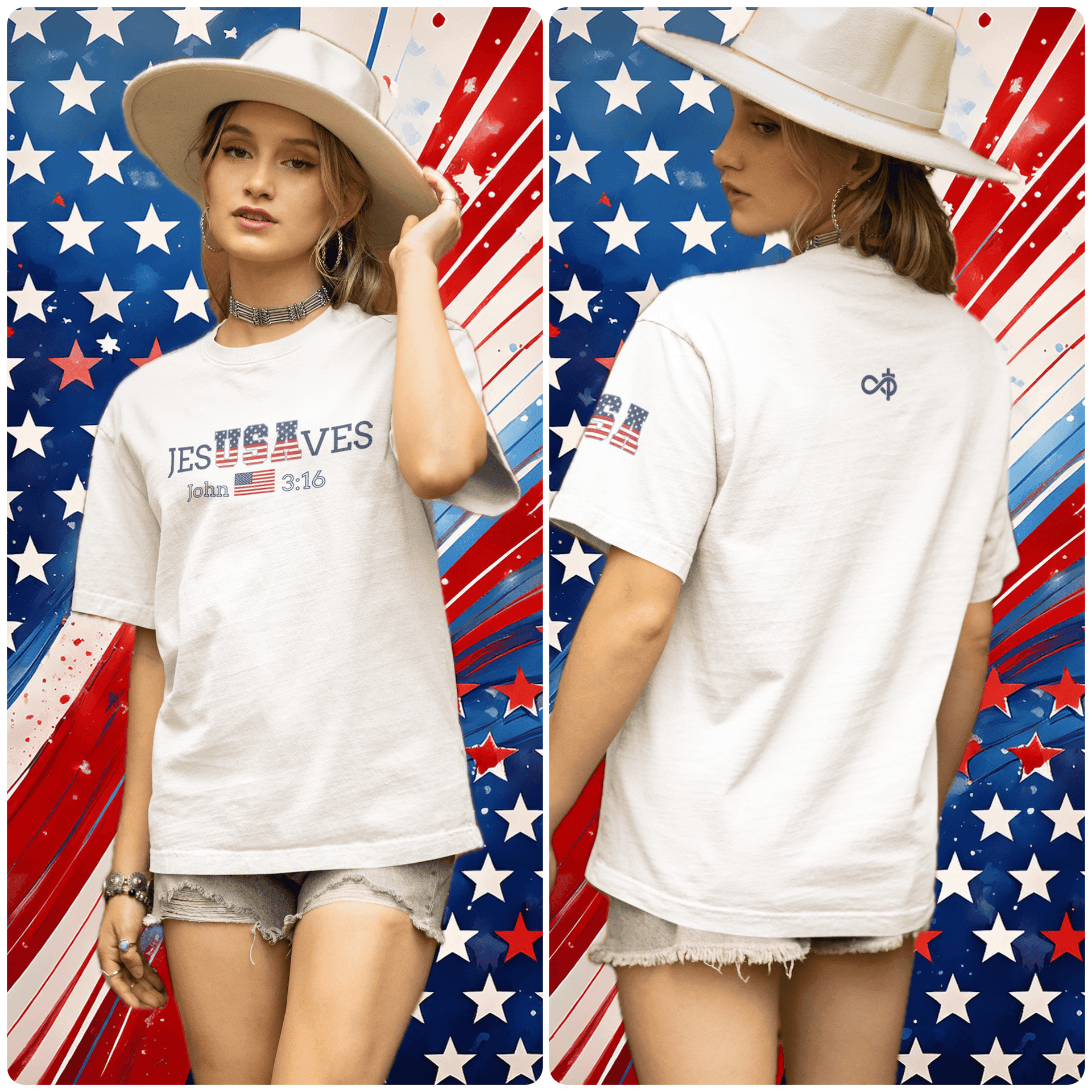 Jesus Saves (USA Edition) Tee - Infinitely Faithful