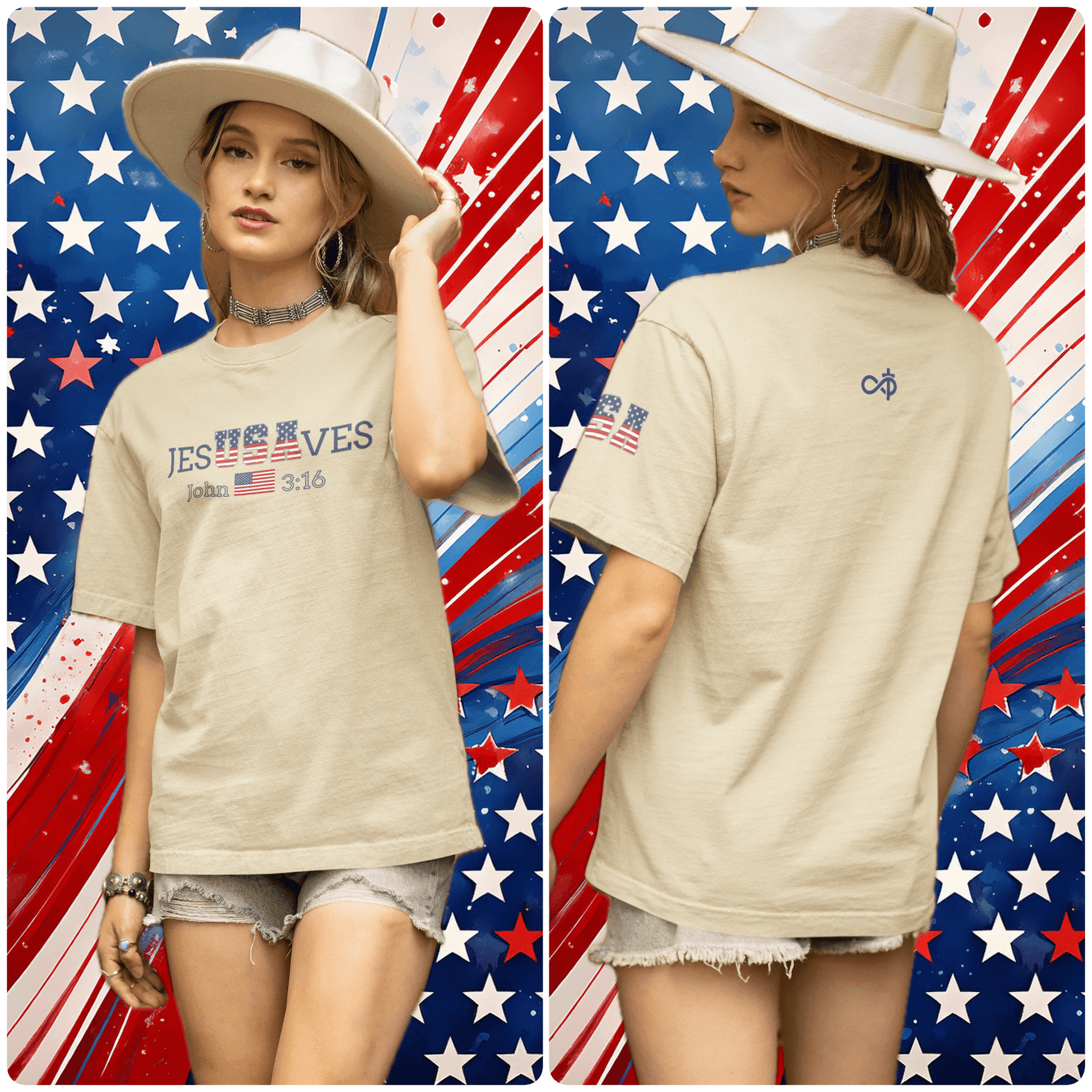 Jesus Saves (USA Edition) Tee - Infinitely Faithful